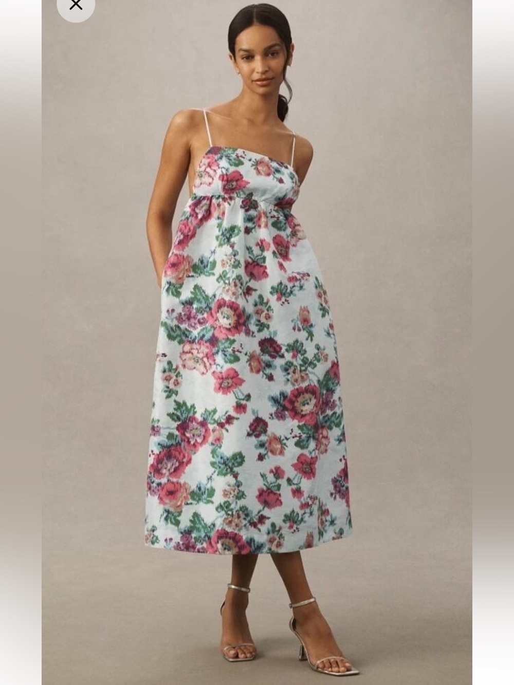 NWT BHLDN Sophia Apron Jacquard Midi Dress Anthroplogie Small